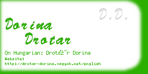 dorina drotar business card
